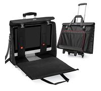 CURMIO Sacoche à roulettes pour Apple iMac 27'' et Accessoires, Noir | Sac Trolley iMac, Rembourrage Épais, Poche Accessoires, Bandoulière Amovible, Transport & Rangement, Sac Vide