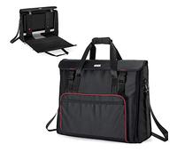CURMIO Sacoche de Transport pour Apple iMac 27'' et Accessoires, Noir | Rembourrage Épais, Poche Accessoires, Bandoulière Amovible, pour Écran PC/ Clavier/ Câbles/ Souris/ Casque, Sac Vide