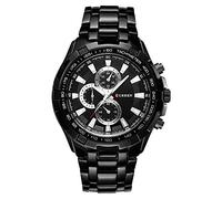 CURREN Montre analogique à Quartz pour Homme, Bracelet Tendance étanche en Acier Inoxydable, doré, Bracelet