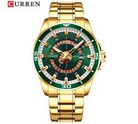 CURREN Montre Homme En Acier Inoxydable Top Marque Montre À Quartz Date Horloge Homme