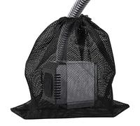 Currentiz Sac Pompe avec Cordon Serrage, 45x45cm Sac Filtrant Pompe À Eau Sac Filtrant pour Pompe Bassin Accessoires Sac en Filet Filtrant Filtration D'aquarium Et Piscine Extérieure