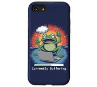 Currently Buffering - Programmer Funny PC Retro Frog Coque pour iPhone SE (2020) / 7/8