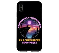 Currently Grounded by a Cliffhanger Send Snacks Coque pour iPhone XS Max