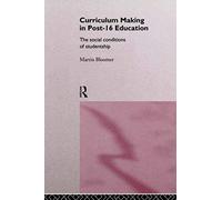 Curriculum Making In Post-16 Education
