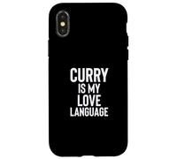 Curry is My Love Language Fun Food Design for Men Women Coque pour iPhone X/XS