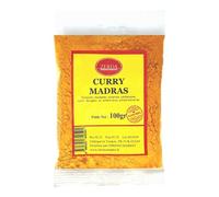 Curry Madras (Poudre Curry Indien) 100G | ZERDA | Haute Qualité | Sans Colorant Ni Conservateur | 100% Naturel