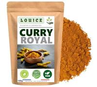 Curry Royal en Poudre 100g - Mélange d’Épices Naturel et Parfumé - Idéal pour Plats Exotiques et Sauces - Naturellement Sans Gluten - Sachet Refermable - Marque LOUICE