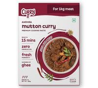 CURRYiT Instant Andhra Mutton Curry Paste Just Add Lamb, Chicken, Fish Ready in 15-30 Mins Serves 4-6 Made with Ghee No Preservatives Ready to Cook Indian Cooking Sauce, 250 gm
