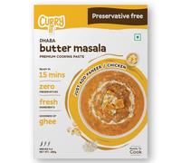 CURRYiT Instant Dhaba Style Butter Chicken Curry Paste Just Add Chicken, Paneer Ready in 15-30 Mins Serves 4-6 Made with Ghee No Preservatives Ready to Cook Indian Cooking Sauce, 250 gm