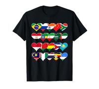 Cœurs BRICS+ - Drapeaux des Nations Membres T-Shirt