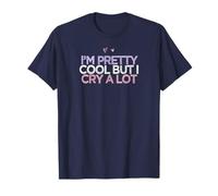 Cœurs colorés drôles I'm Pretty Cool But I Cry A Lot T-Shirt