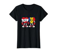 Cœurs D'amitié Autriche Et Roumanie T-Shirt Graphique avec Valeur