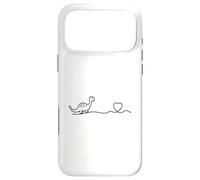 Cœurs de Dinosaures - Line Art Heartlines Dino Heart Coque pour iPhone 17 Pro Max