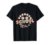 Cœurs de fleurs et de rentrée des enseignants pour le premier jour d'école T-Shirt
