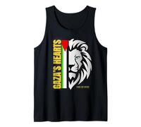 Cœurs de Gaza | Lion & couleurs de la Palestine Débardeur