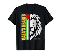 Cœurs de Gaza | Lion & couleurs de la Palestine T-Shirt