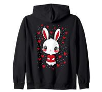 Cœurs de Lapin Filles Aiment Les Femmes Cœur Enfants Lapin Sweat à Capuche