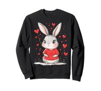 Cœurs de Lapin Filles Aiment Les Femmes Cœur Enfants Lapin Sweatshirt