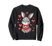 Cœurs de Lapin Filles Aiment Les Femmes Cœur Enfants Lapin Sweatshirt