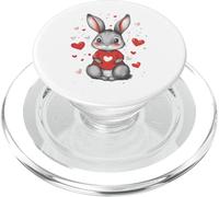 Cœurs de Lapin Filles Aiment Les Femmes Cœur Lapin PopSockets PopGrip pour MagSafe