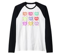 Cœurs de Saint-Valentin Dream Big 4 Ever Be Mine Let's Kiss Be Tru Manche Raglan