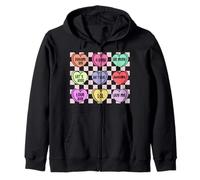 Cœurs de Saint-Valentin Dream Big 4 Ever Be Mine Let's Kiss Be Tru Sweat à Capuche