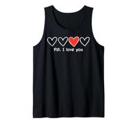 Cœurs de Saint-Valentin PS I Love You Mignons pour Femmes, Filles, Enfants et Hommes Débardeur
