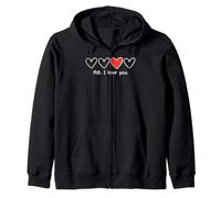 Cœurs de Saint-Valentin PS I Love You Mignons pour Femmes, Filles, Enfants et Hommes Sweat à Capuche