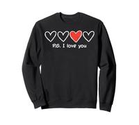 Cœurs de Saint-Valentin PS I Love You Mignons pour Femmes, Filles, Enfants et Hommes Sweatshirt