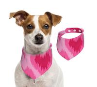 Cœurs dessinés à la Main de Style Ethnique,Bandanas pour Chien, écharpe en Coton, Bavoirs réglables pour Animaux de Compagnie,M