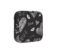 Cœurs écrits à la Main, Mots d'amour, Pochettes de Rangement pour Serviettes hygiéniques, Pochettes menstruelles pour Femmes et Adolescentes