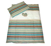 Cœurs Lot de 4 Parure de lit bébé - Couette et housse de couette + taie d'oreiller et taie d'oreiller