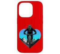 Cœurs pour Motard/vélo en Forme de cœur Coque pour iPhone 14 Pro