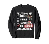 Cursed Christmas Relationship Status Holiday Sarcastic Elf Sweatshirt