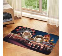 CursedCarnival Nappe absorbante en cuir avec base en caoutchouc antidérapante pour chats et chiens 40 x 60 cm