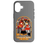 Curses & Spells for Kids Halloween Retro Funny Adult Humor Coque pour iPhone 16