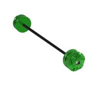 Curseur Cadre Moto Compatible Avec Yamaha Pour MT-09 2013-2025 Pour SP 2017-2025 Moto Avant Arrière Essieu Fourche Roue Protecteur Crash Sliders Cap Protection Contre Les Chutes Pad(Green,Rear)