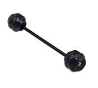 Curseur Cadre Moto Pour ER-6N Pour ER-6F 2006-2016 Pour ER-4N Pour ER-4F 2010-2016 Moto Avant Arrière Essieu Fourche Roue Curseurs Capuchon Chute Protection Tampon Kits(Black,Rear Wheel)