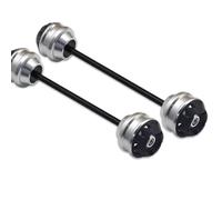 Curseur Cadre Moto Pour X-ADV 750 2017 2018 2019 2020 2021 2022 2023 2024 Moto Accessoires Modifiés Avant Arrière Roue Fourche Axe Curseur Capuchon Crash Protector Pad Kit(Silver,1 Pair)