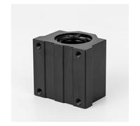 Curseur de boîte linéaire noirci Scs,optique, curseur à bille, boîtier de roulement, ensemble de mouvement en alliage d'aluminium(Sc20luu)