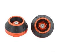 Curseur de cadre de moto en alliage d'aluminium Protection contre les chutes Protection de l'essieu de roue avant Montage pour Dirt Bike pour Enduro Motocross Noir Argent Bleu Violet Orange Vert Or