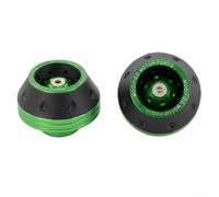 Curseur de cadre de moto en alliage d'aluminium Protection contre les chutes Protection de l'essieu de roue avant Montage pour Dirt Bike pour Enduro Motocross Noir Argent Bleu Violet Orange Vert Or