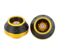 Curseur de cadre de moto en alliage d'aluminium Protection contre les chutes Protection de l'essieu de roue avant Montage pour Dirt Bike pour Enduro Motocross Noir Argent Bleu Violet Orange Vert Or