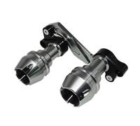 Curseur de Cadre de Tuyau, Protection Anti-Collision, Amortisseur d'échappement, Boule de Chute, adapté pour SYM ADXTG ADX TG400 2024 2025(Rear Titanium)