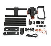 Curseur de Caméra avec Rail de Rail, Rail de Caméra de 24 Pouces, Voiture de Chariot Motorisée Vidéo à 3 Vitesses avec Tête Sphérique et Remo pour Caméscope DSLR, Charge Jusqu'à 6,6 LB