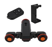 Curseur de Caméra électrique, Chargeur USB Portable à 3 Vitesses motorisé 3 Kg Portant Caméra de Prise de Vue Dolly avec Clip de Téléphone pour Vlogging