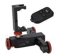 Curseur de Caméra électrique, Chariot de Caméra Vidéo sans Fil à 3 Roues, Voiture de Curseur de Rail de Voie Motorisée à 3 Vitesses, avec Clip de Téléphone à Télécommande, pour Vlog, Prise de Vue Vidé
