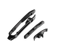 Curseur de chaîne de polyuréthane pour moto Swingarm Protector facile à installer Guide de la chaîne de vélos compatible avec les modèles standard(Black)