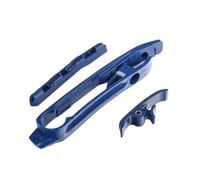 Curseur de chaîne de polyuréthane pour moto Swingarm Protector facile à installer Guide de la chaîne de vélos compatible avec les modèles standard(Blue)