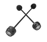 Curseur De Fourche Roue Moto, Accessoires Protection Contre Les Chocs pour Essieu pour F900R 2020 2021 2022 2023 Pièces de Protection(Set-Titanium)